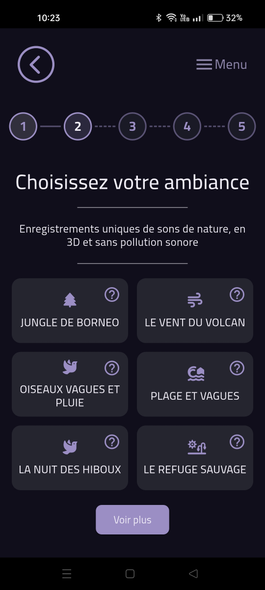 Choisir l’ambiance