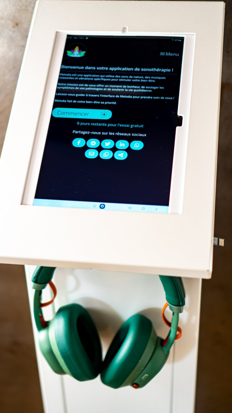 Casque et interface de la Borne